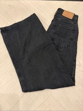 Denim Forum The Zoe Super High-Rise Baggy Jeans Black - 24 - [PH]